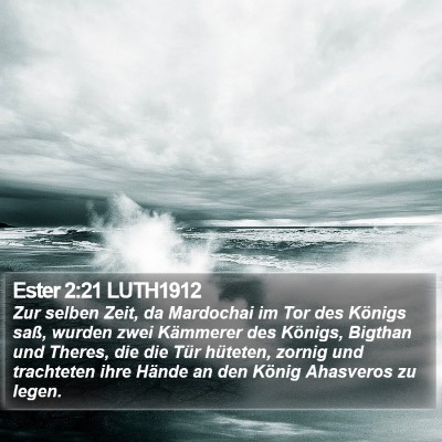 Ester 2:21 LUTH1912 Bible Verse Image