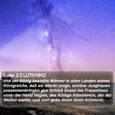 Ester 2:3 LUTH1912 Bible Verse Image