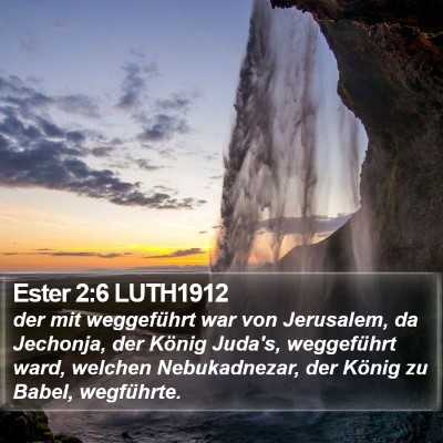 Ester 2:6 LUTH1912 Bible Verse Image