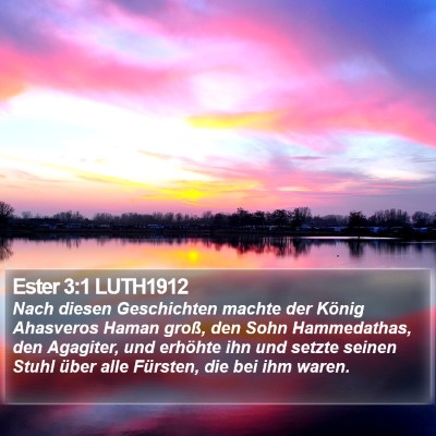 Ester 3:1 LUTH1912 Bible Verse Image