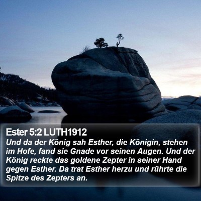 Ester 5:2 LUTH1912 Bible Verse Image