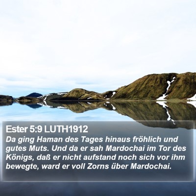 Ester 5:9 LUTH1912 Bible Verse Image