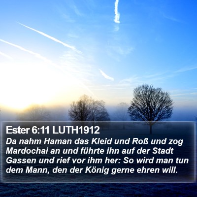Ester 6:11 LUTH1912 Bible Verse Image