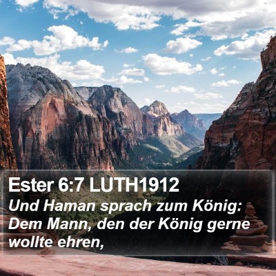 Ester 6:7 LUTH1912 Bible Verse Image