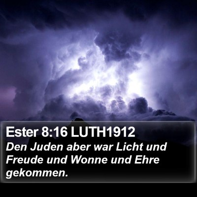 Ester 8:16 LUTH1912 Bible Verse Image
