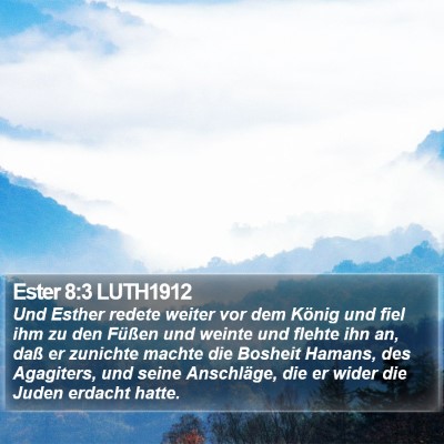 Ester 8:3 LUTH1912 Bible Verse Image