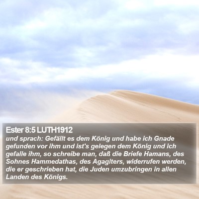 Ester 8:5 LUTH1912 Bible Verse Image