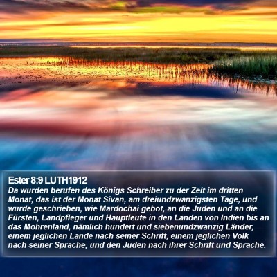 Ester 8:9 LUTH1912 Bible Verse Image