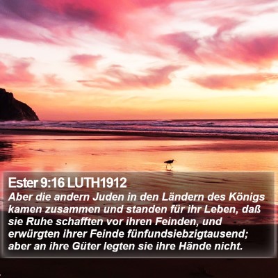Ester 9:16 LUTH1912 Bible Verse Image