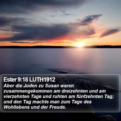 Ester 9:18 LUTH1912 Bible Verse Image