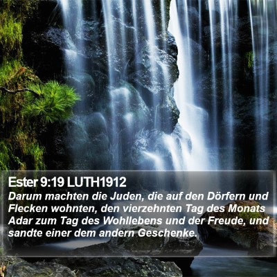 Ester 9:19 LUTH1912 Bible Verse Image