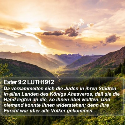 Ester 9:2 LUTH1912 Bible Verse Image