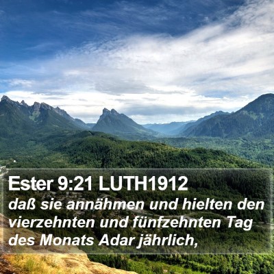 Ester 9:21 LUTH1912 Bible Verse Image