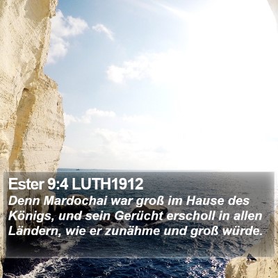 Ester 9:4 LUTH1912 Bible Verse Image