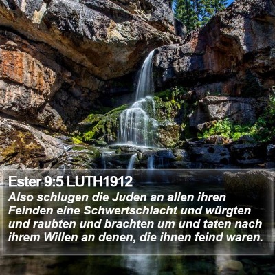 Ester 9:5 LUTH1912 Bible Verse Image