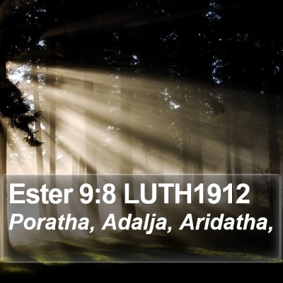 Ester 9:8 LUTH1912 Bible Verse Image