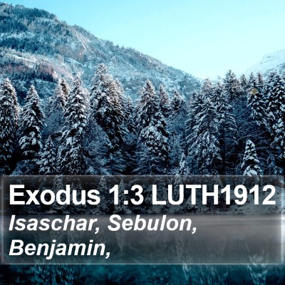 Exodus 1:3 LUTH1912 Bible Verse Image