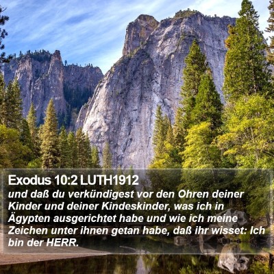 Exodus 10:2 LUTH1912 Bible Verse Image