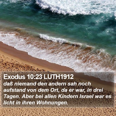 Exodus 10:23 LUTH1912 Bible Verse Image