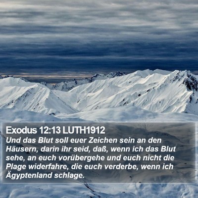 Exodus 12:13 LUTH1912 Bible Verse Image