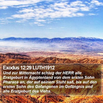 Exodus 12:29 LUTH1912 Bible Verse Image