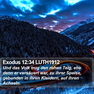 Exodus 12:34 LUTH1912 Bible Verse Image
