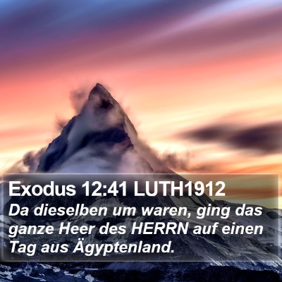 Exodus 12:41 LUTH1912 Bible Verse Image