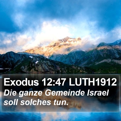 Exodus 12:47 LUTH1912 Bible Verse Image
