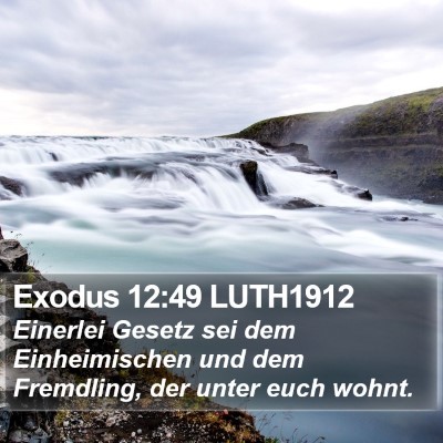 Exodus 12:49 LUTH1912 Bible Verse Image