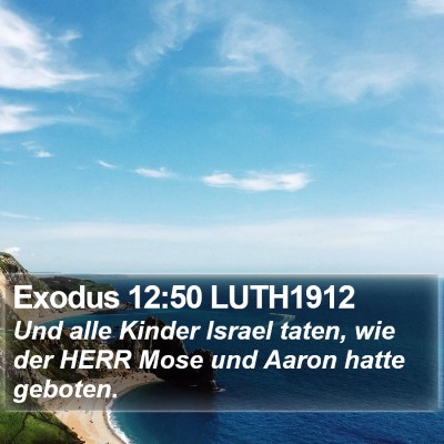 Exodus 12:50 LUTH1912 Bible Verse Image