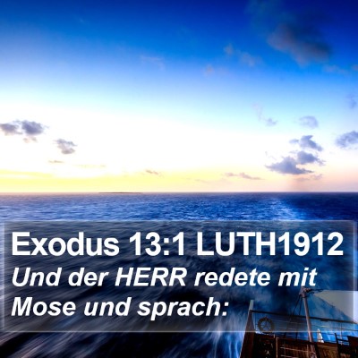 Exodus 13:1 LUTH1912 Bible Verse Image