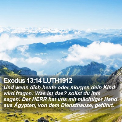 Exodus 13:14 LUTH1912 Bible Verse Image