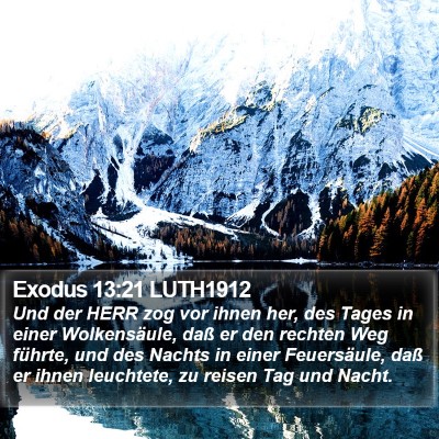 Exodus 13:21 LUTH1912 Bible Verse Image