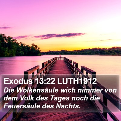 Exodus 13:22 LUTH1912 Bible Verse Image