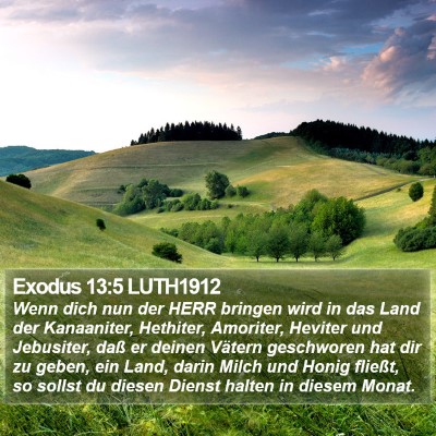 Exodus 13:5 LUTH1912 Bible Verse Image
