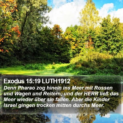 Exodus 15:19 LUTH1912 Bible Verse Image