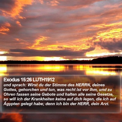 Exodus 15:26 LUTH1912 Bible Verse Image