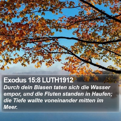 Exodus 15:8 LUTH1912 Bible Verse Image