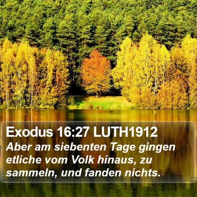 Exodus 16:27 LUTH1912 Bible Verse Image