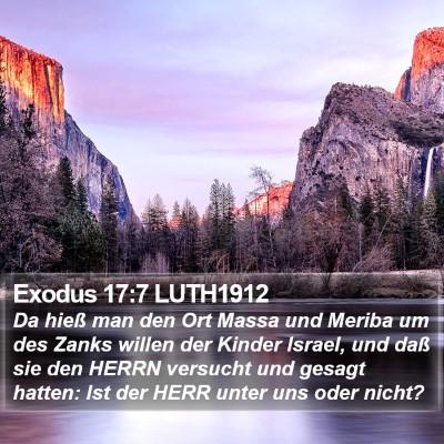 Exodus 17:7 LUTH1912 Bible Verse Image