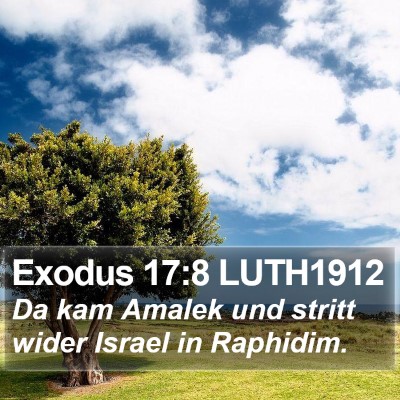 Exodus 17:8 LUTH1912 Bible Verse Image