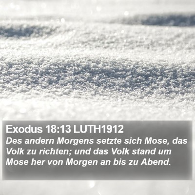 Exodus 18:13 LUTH1912 Bible Verse Image