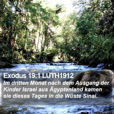 Exodus 19:1 LUTH1912 Bible Verse Image