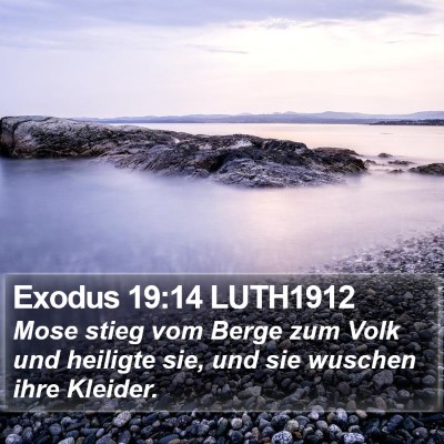 Exodus 19:14 LUTH1912 Bible Verse Image