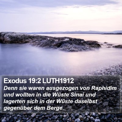Exodus 19:2 LUTH1912 Bible Verse Image