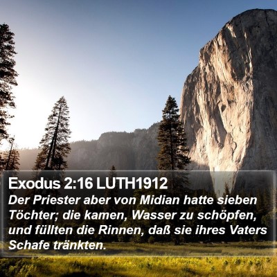 Exodus 2:16 LUTH1912 Bible Verse Image