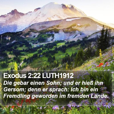 Exodus 2:22 LUTH1912 Bible Verse Image