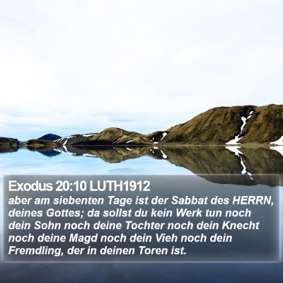 Exodus 20:10 LUTH1912 Bible Verse Image