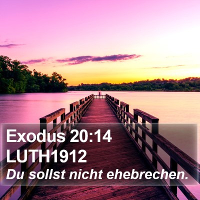 Exodus 20:14 LUTH1912 Bible Verse Image