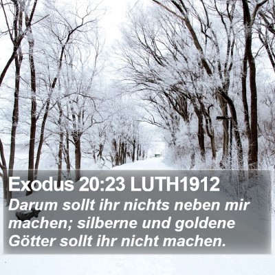 Exodus 20:23 LUTH1912 Bible Verse Image